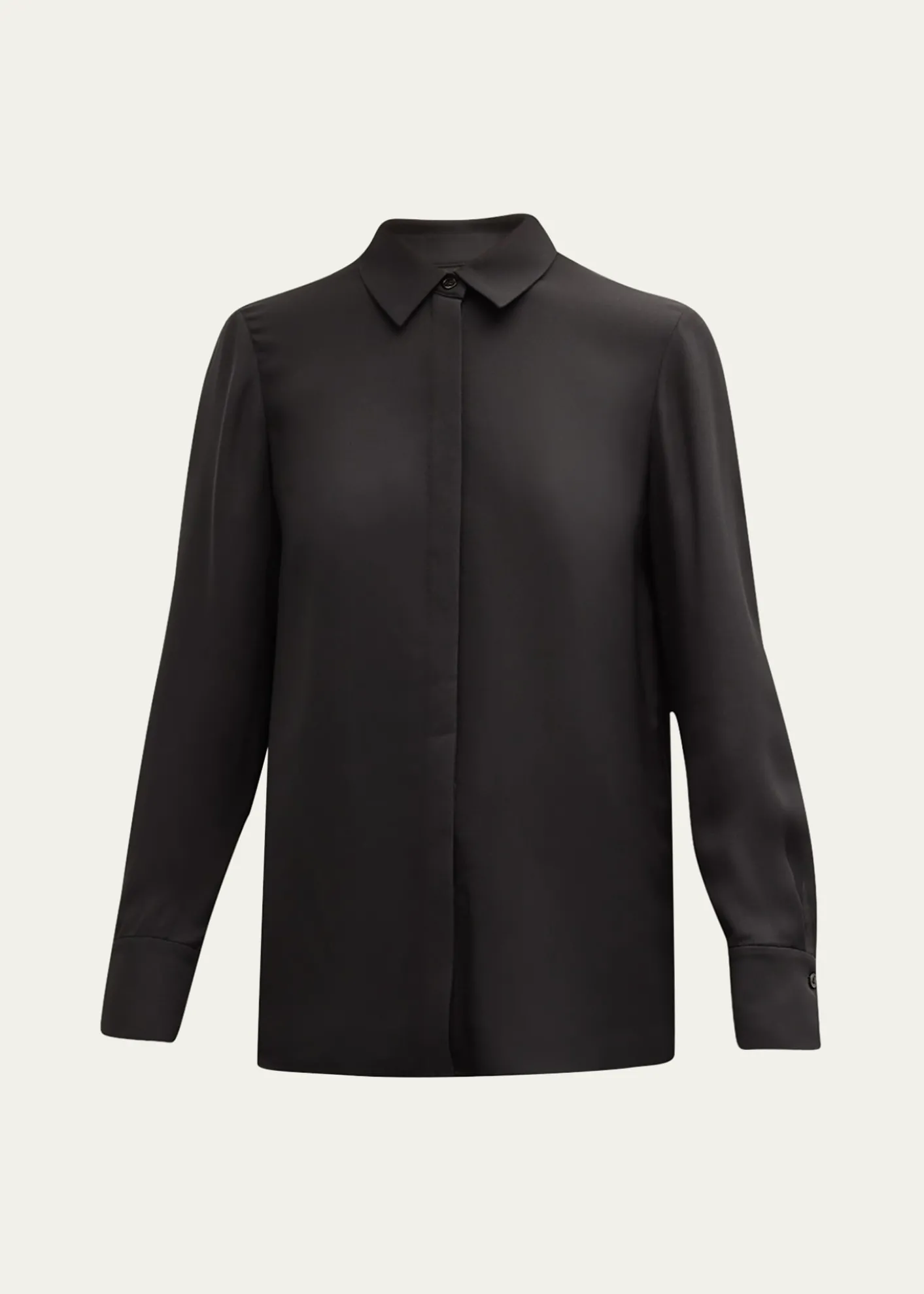 Lafayette 148 New YorkScottie Silk Button-Down Blouse