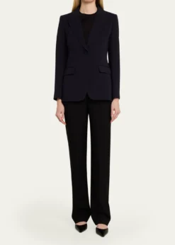 Lafayette 148 New YorkSingle-Button Finesse Crepe Blazer