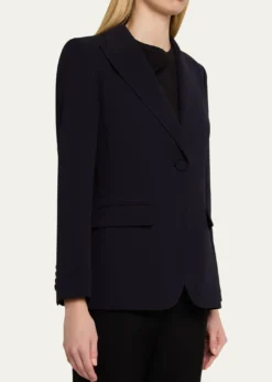 Lafayette 148 New YorkSingle-Button Finesse Crepe Blazer