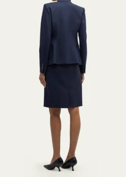 Lafayette 148 New YorkSleeveless V-Neck Stretch Wool Dress