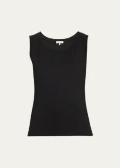 Lafayette 148 New YorkStretch Cotton Scoop Neck Tank