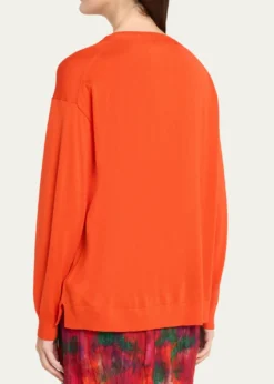 Lafayette 148 New YorkV-Neck Merino Wool Knit Sweater
