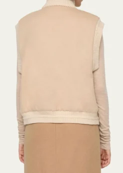 Lafayette 148 New Yorkx The Morning Show Shearling & Camel Hair Vest