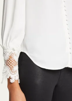 L'AgenceAva Lace-Cuff Blouse