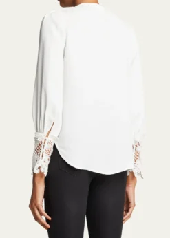 L'AgenceAva Lace-Cuff Blouse
