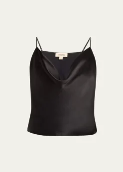L'AgenceCalista Cowl-Neck Silk Camisole