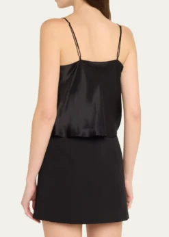 L'AgenceCalista Cowl-Neck Silk Camisole