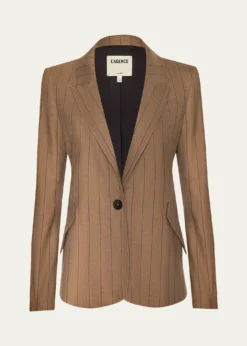 L'AgenceChamberlain Pinstriped Single-Breasted Blazer