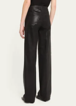 L'AgenceClayton Coated Wide-Leg Jeans