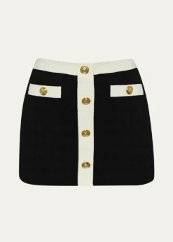 L'AgenceCoco Colorblock Chic Mini Skirt