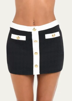 L'AgenceCoco Colorblock Chic Mini Skirt