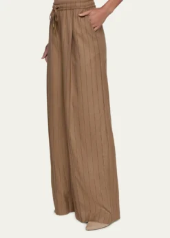 L'AgenceConnie Striped Drawstring Trousers