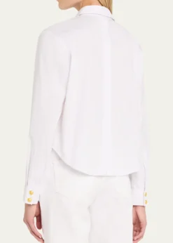 L'AgenceCosette Cropped Button-Front Shirt