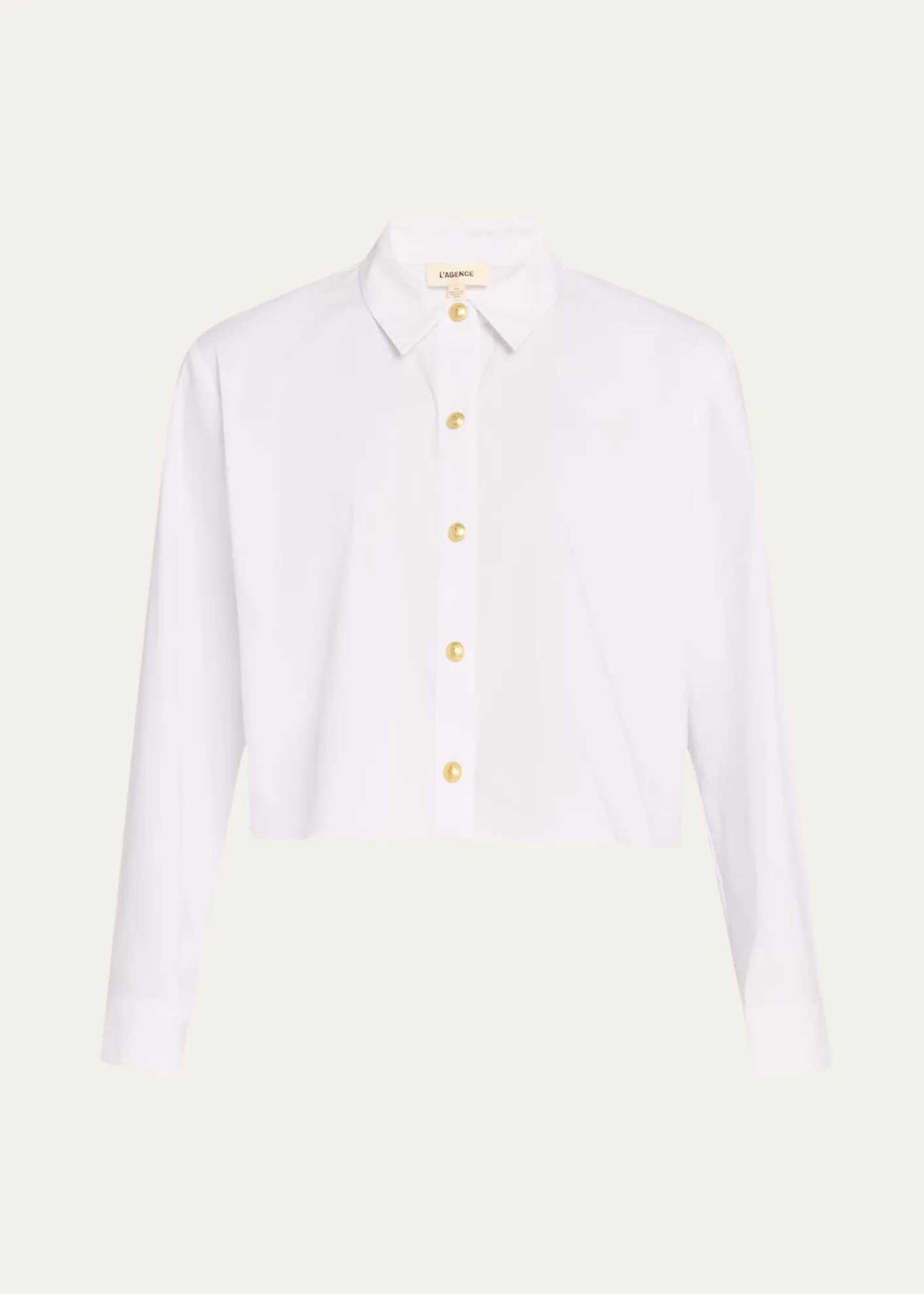 L'AgenceCosette Cropped Button-Front Shirt