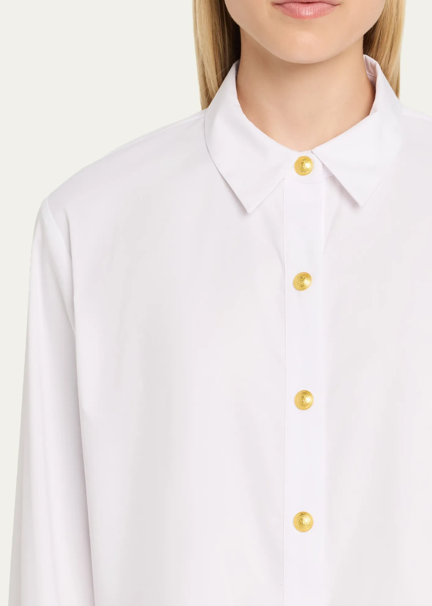 L'AgenceCosette Cropped Button-Front Shirt