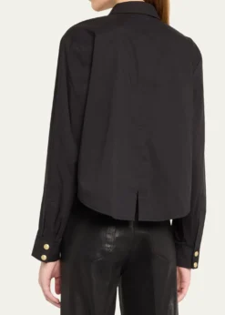 L'AgenceCosette Cropped High-Low Shirt