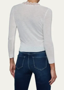 L'AgenceEluna Lace-Trim Cardigan