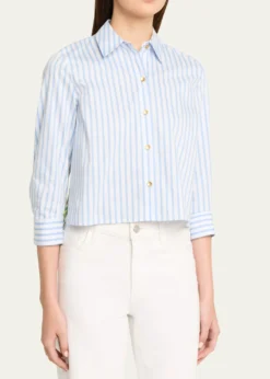 L'AgenceFawn Beach-Print Shirt