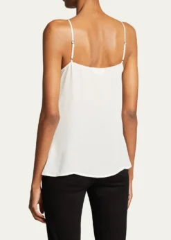 L'AgenceGabriella Silk V-Neck Tank