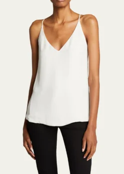 L'AgenceGabriella Silk V-Neck Tank