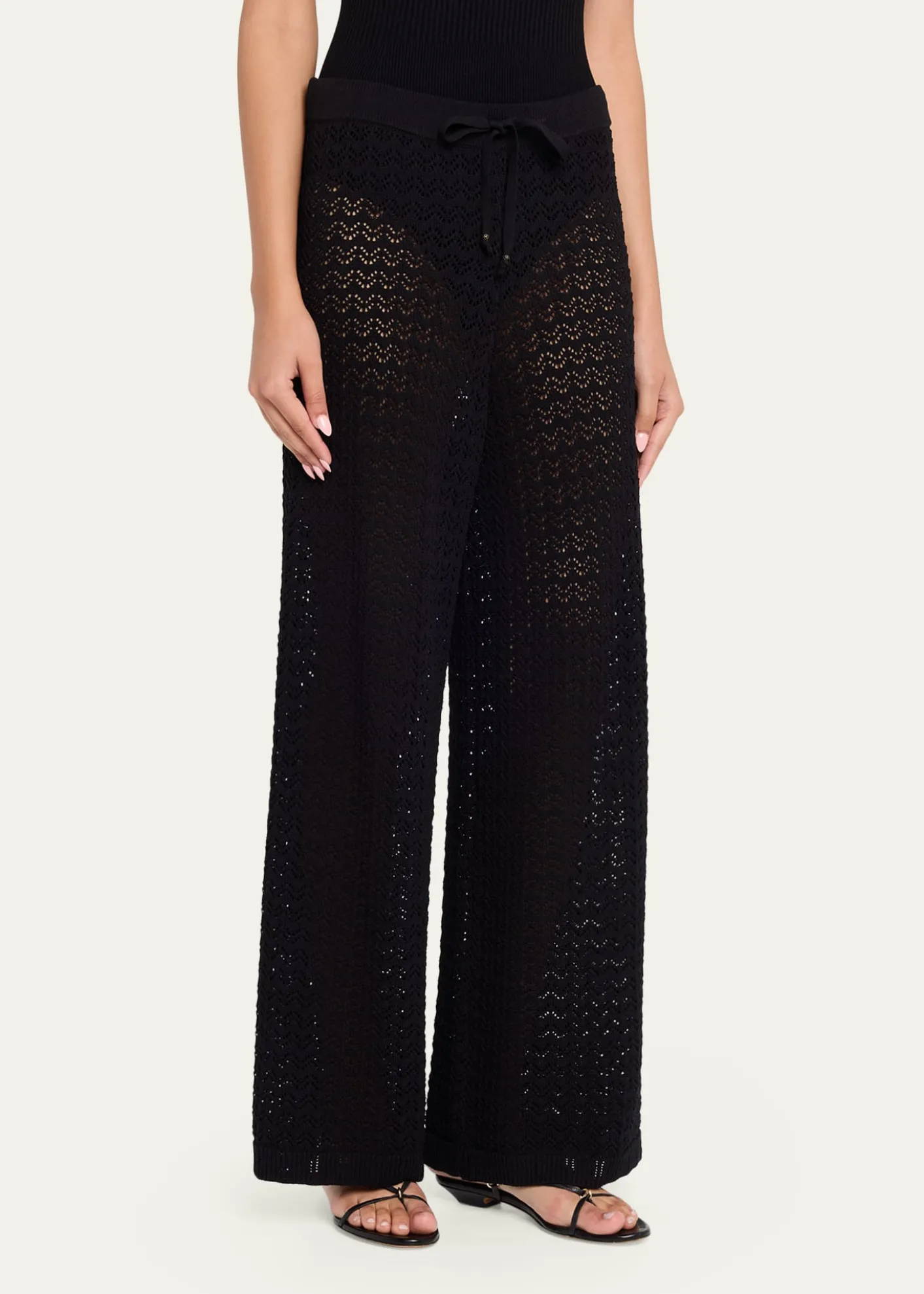 L'AgenceGaelle Pointelle Knit Pants