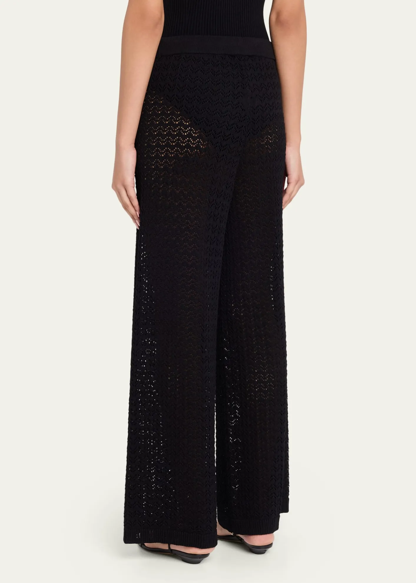 L'AgenceGaelle Pointelle Knit Pants