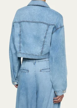 L'AgenceGaines Balloon-Sleeve Denim Jacket
