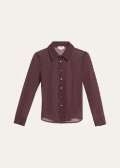 L'AgenceIndiana Fitted Mesh Blouse