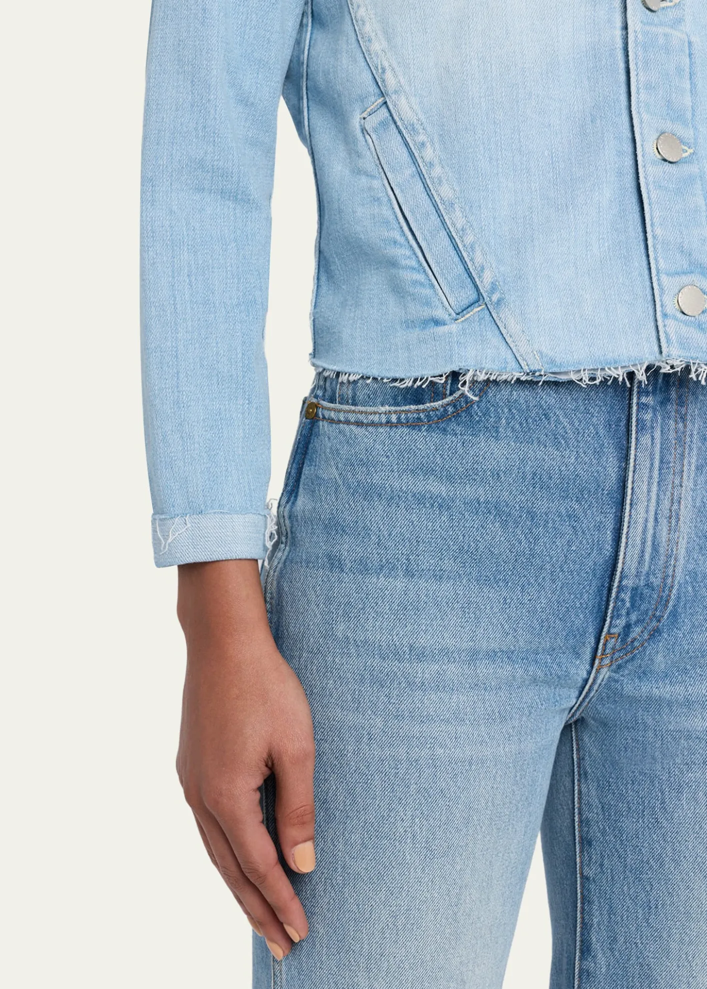 L'AgenceJanelle Slim Raw-Edge Jacket