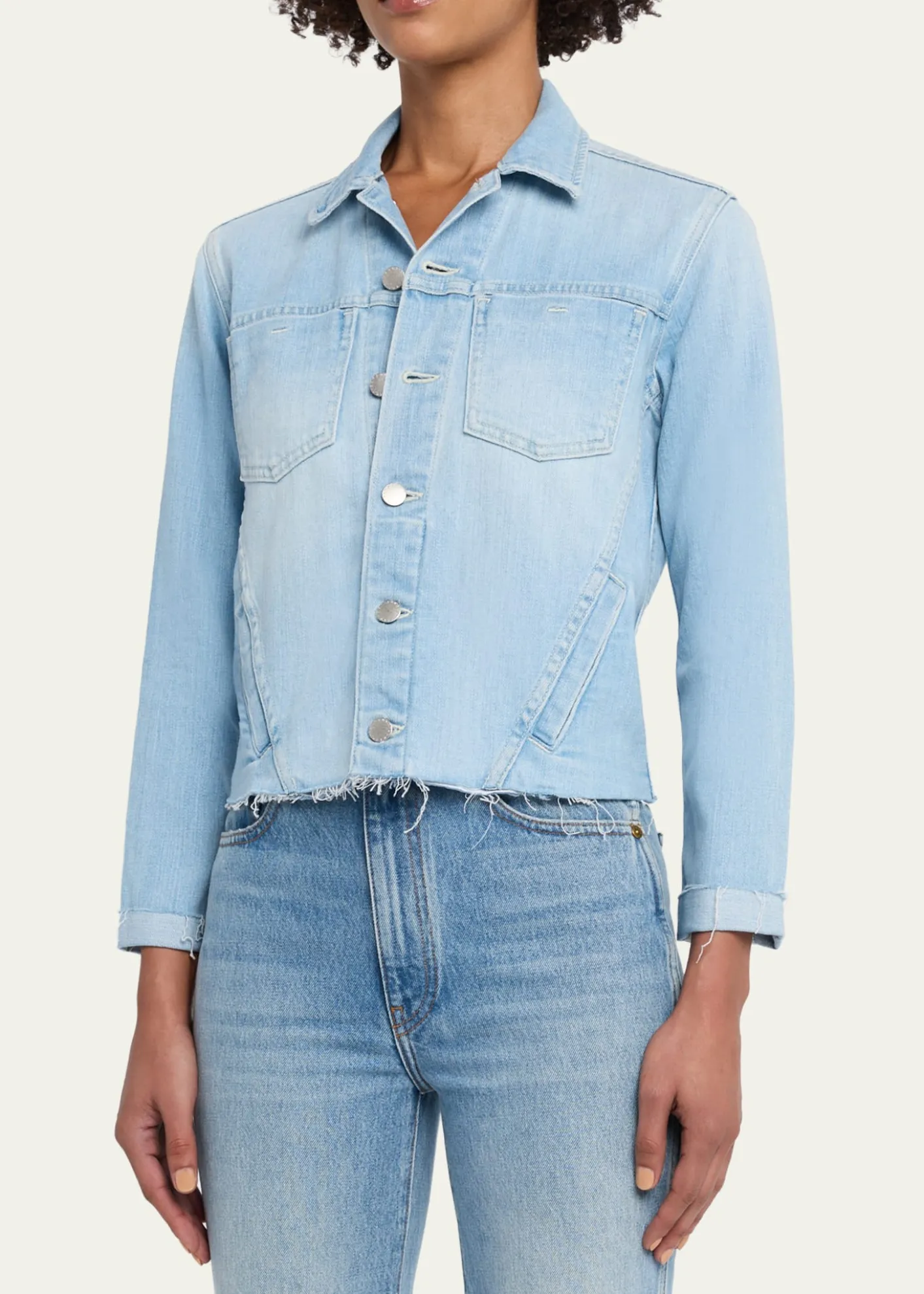 L'AgenceJanelle Slim Raw-Edge Jacket