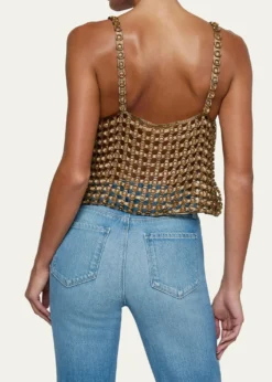 L'AgenceJoanette Ribbon-Woven Tank