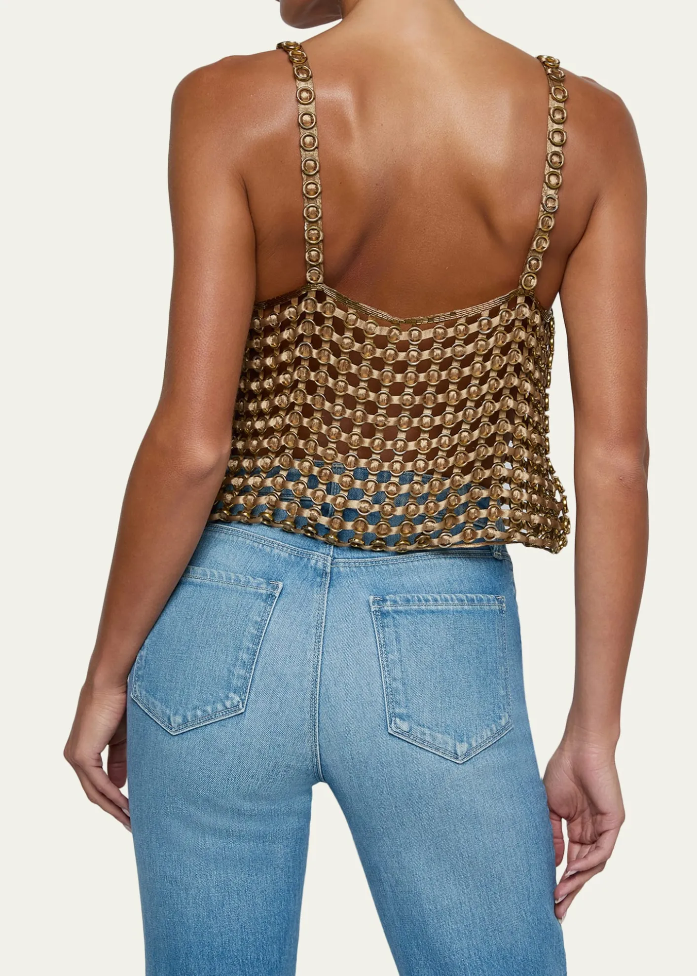 L'AgenceJoanette Ribbon-Woven Tank