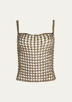 L'AgenceJoanette Ribbon-Woven Tank