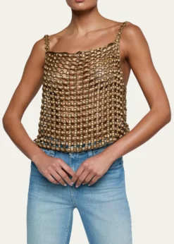 L'AgenceJoanette Ribbon-Woven Tank