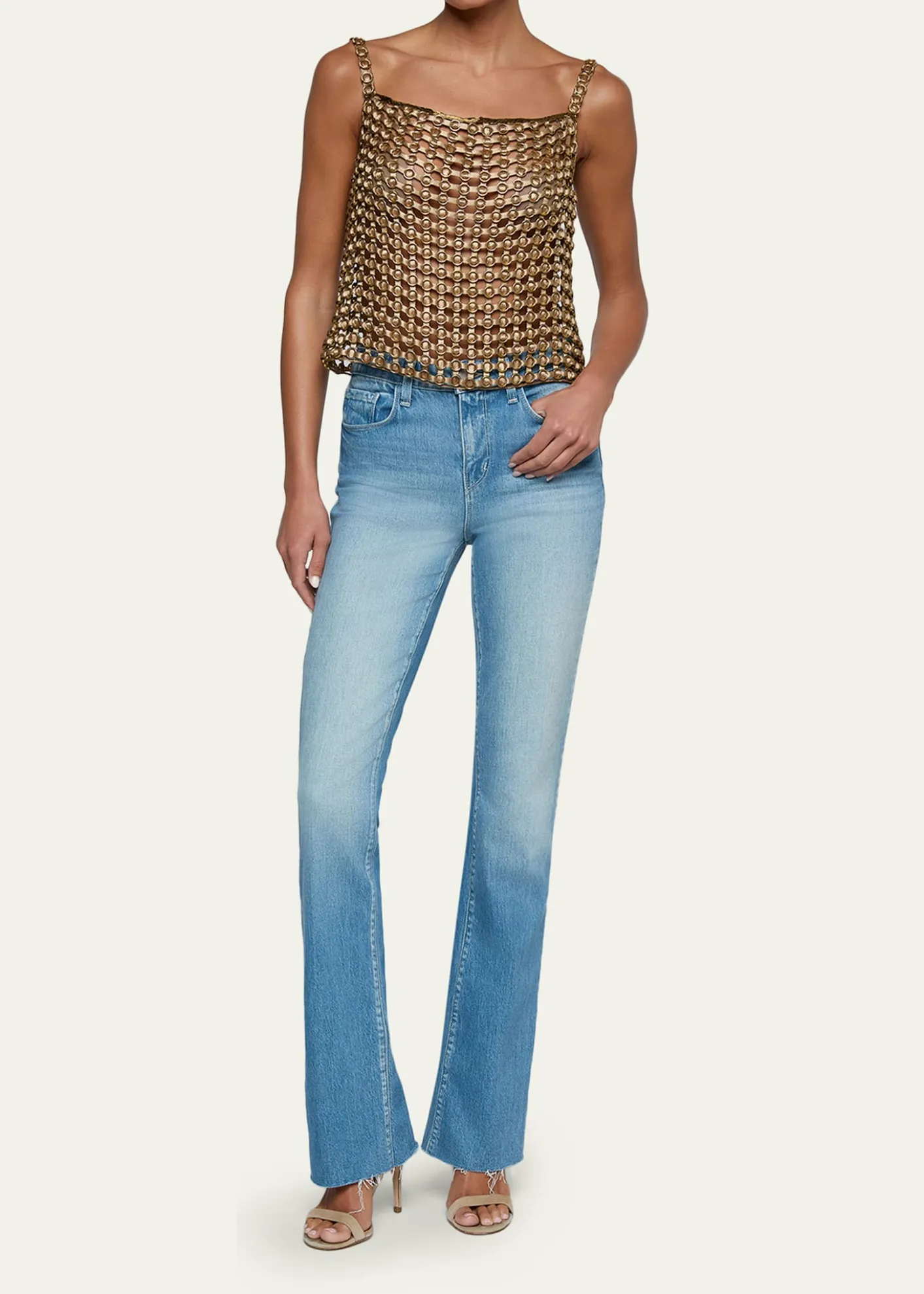 L'AgenceJoanette Ribbon-Woven Tank