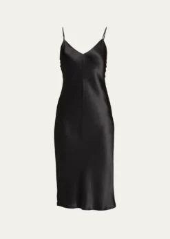 L'AgenceJodie V-Neck Silk Slip Dress