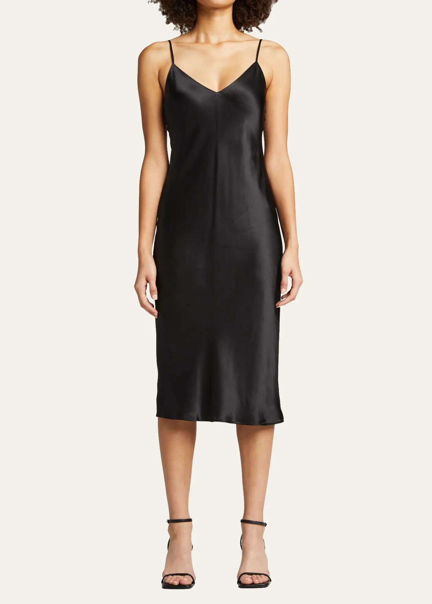 L'AgenceJodie V-Neck Silk Slip Dress