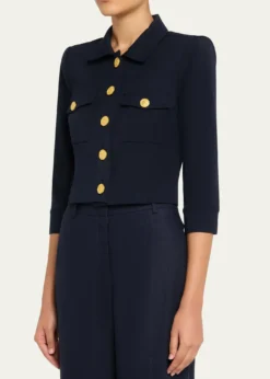 L'AgenceKumi Cropped Fitted Jacket