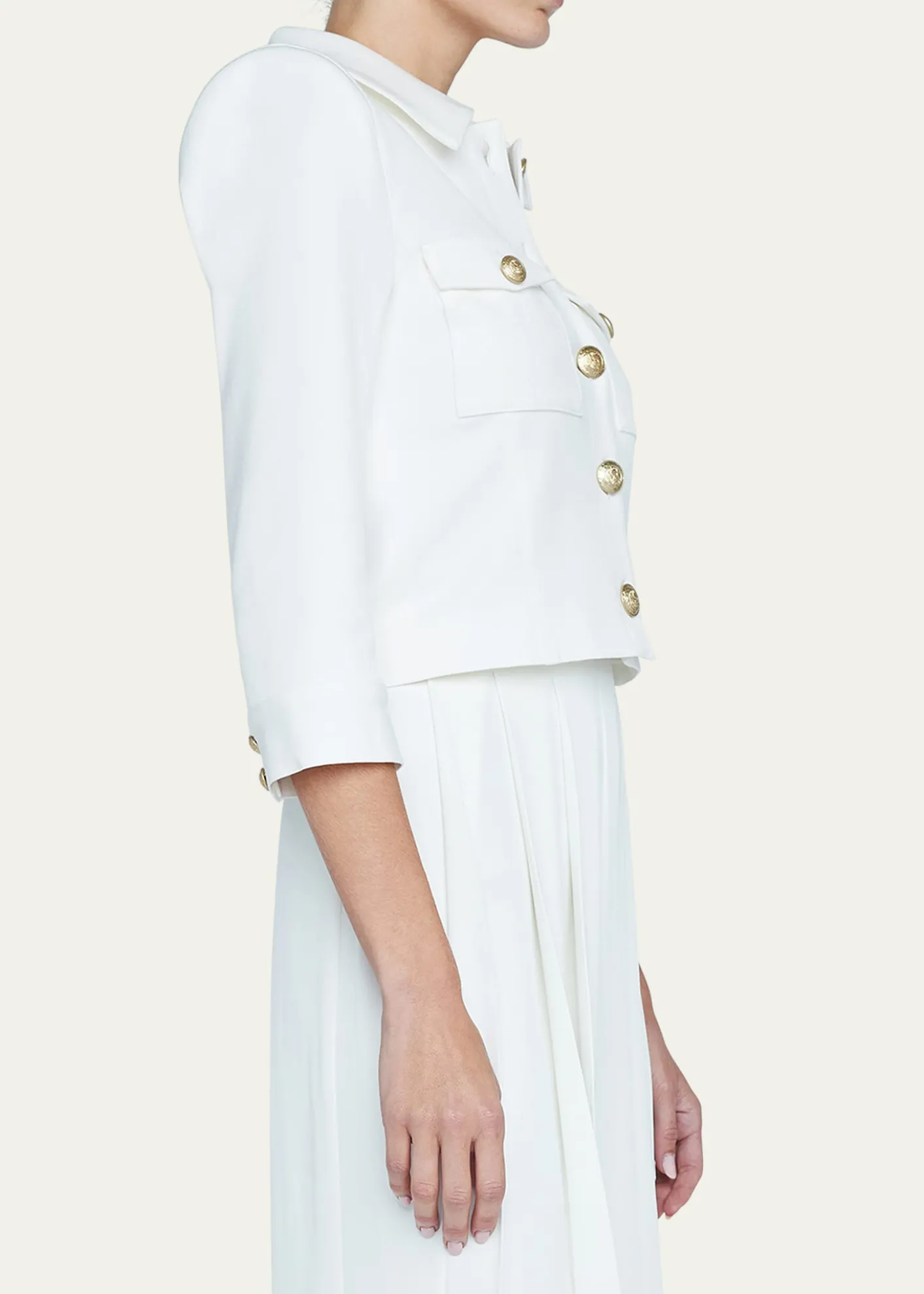 L'AgenceKumi Cropped Fitted Jacket