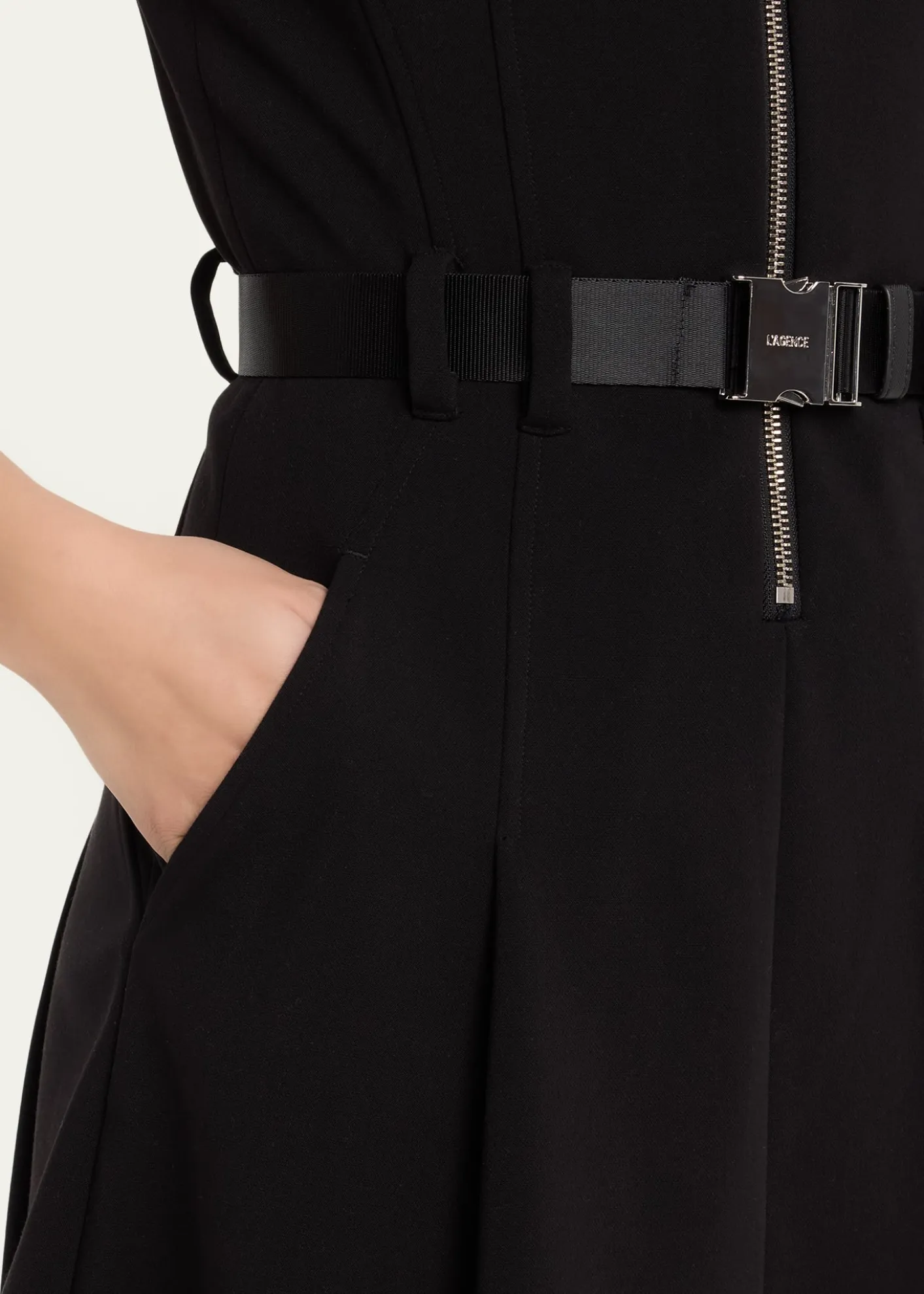 L'AgenceKylo Belted Lace Shirtdress