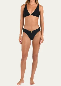 L'AgenceLexie Solid Bikini Top