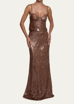 L'AgenceLior Sequined Bralette Top