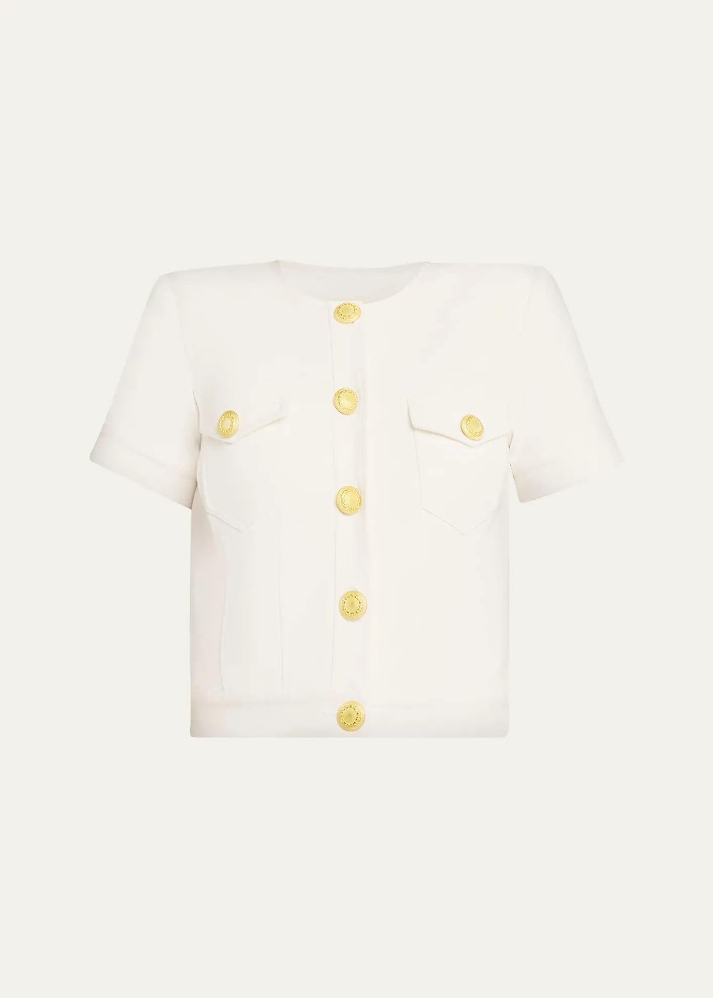L'AgenceNawa Short-Sleeve Shirt Jacket