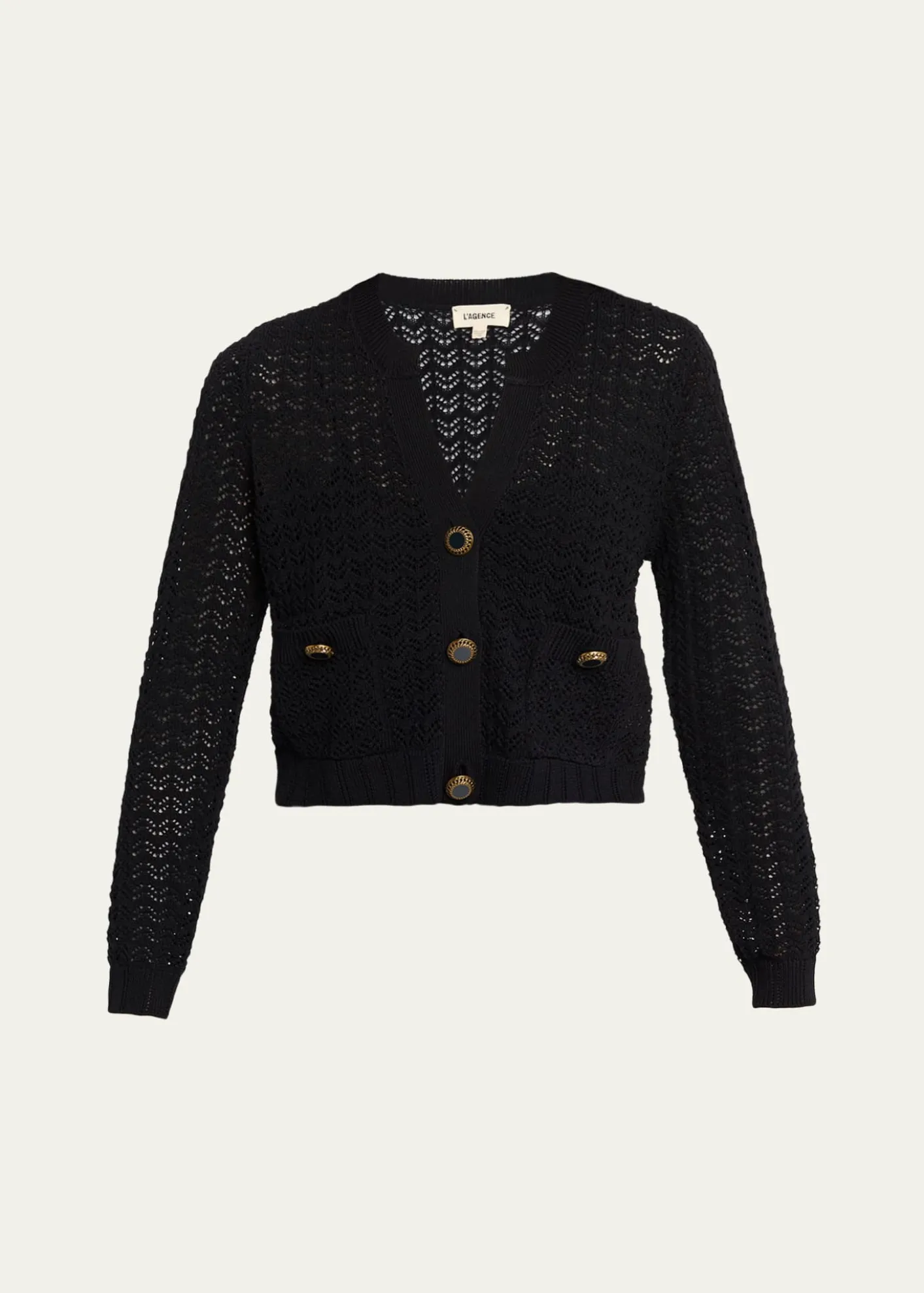 L'AgenceOrla Pointelle Knit Cardigan