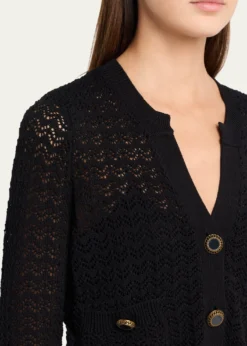 L'AgenceOrla Pointelle Knit Cardigan