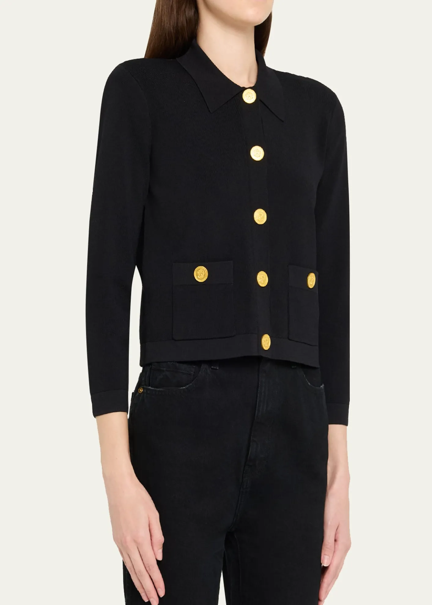 L'AgenceOsiris Collared Cardigan