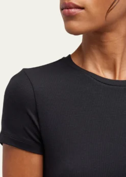 L'AgenceRessi Ribbed Short-Sleeve Tee