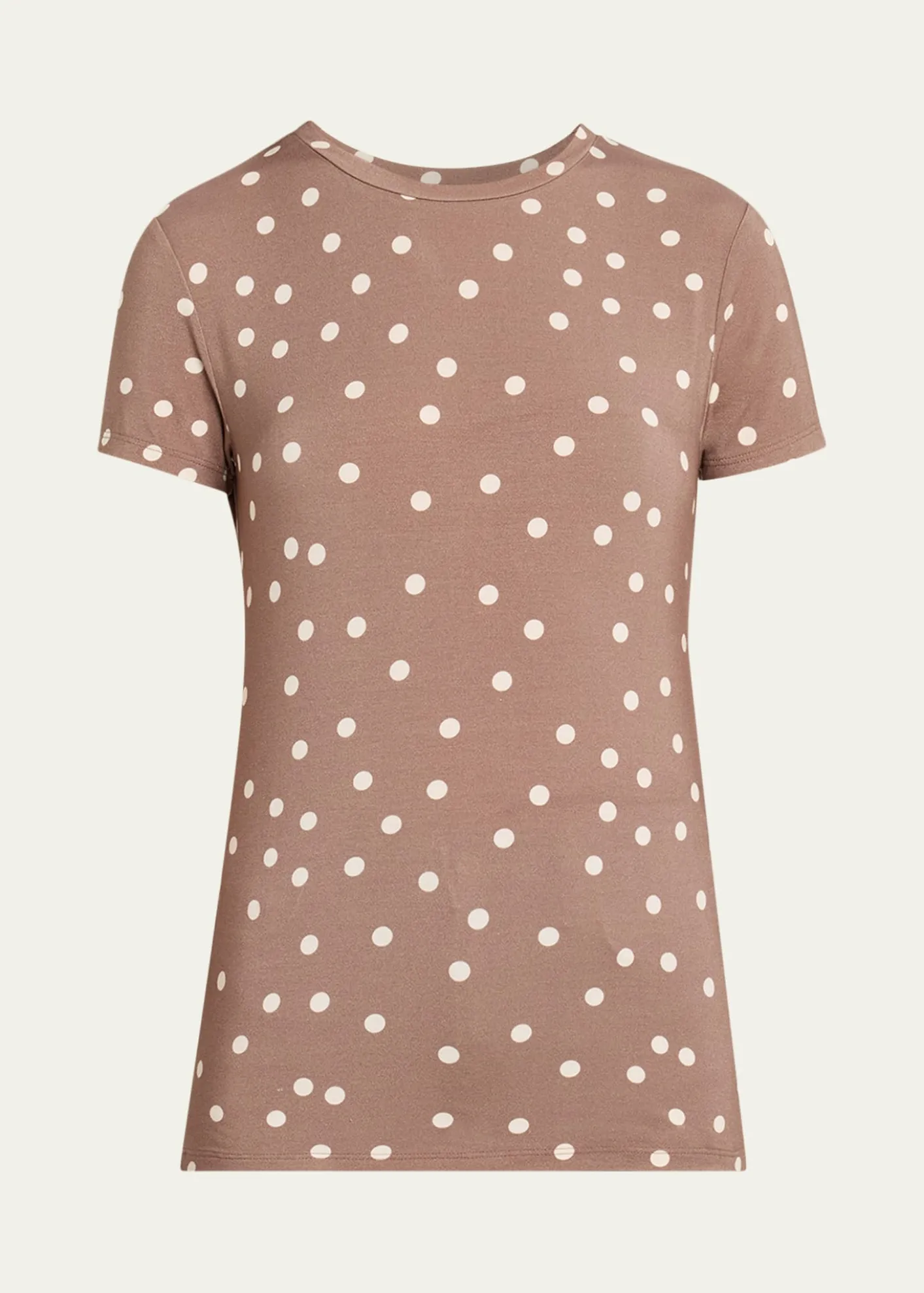 L'AgenceRessi Short-Sleeve Polka Dot Tee