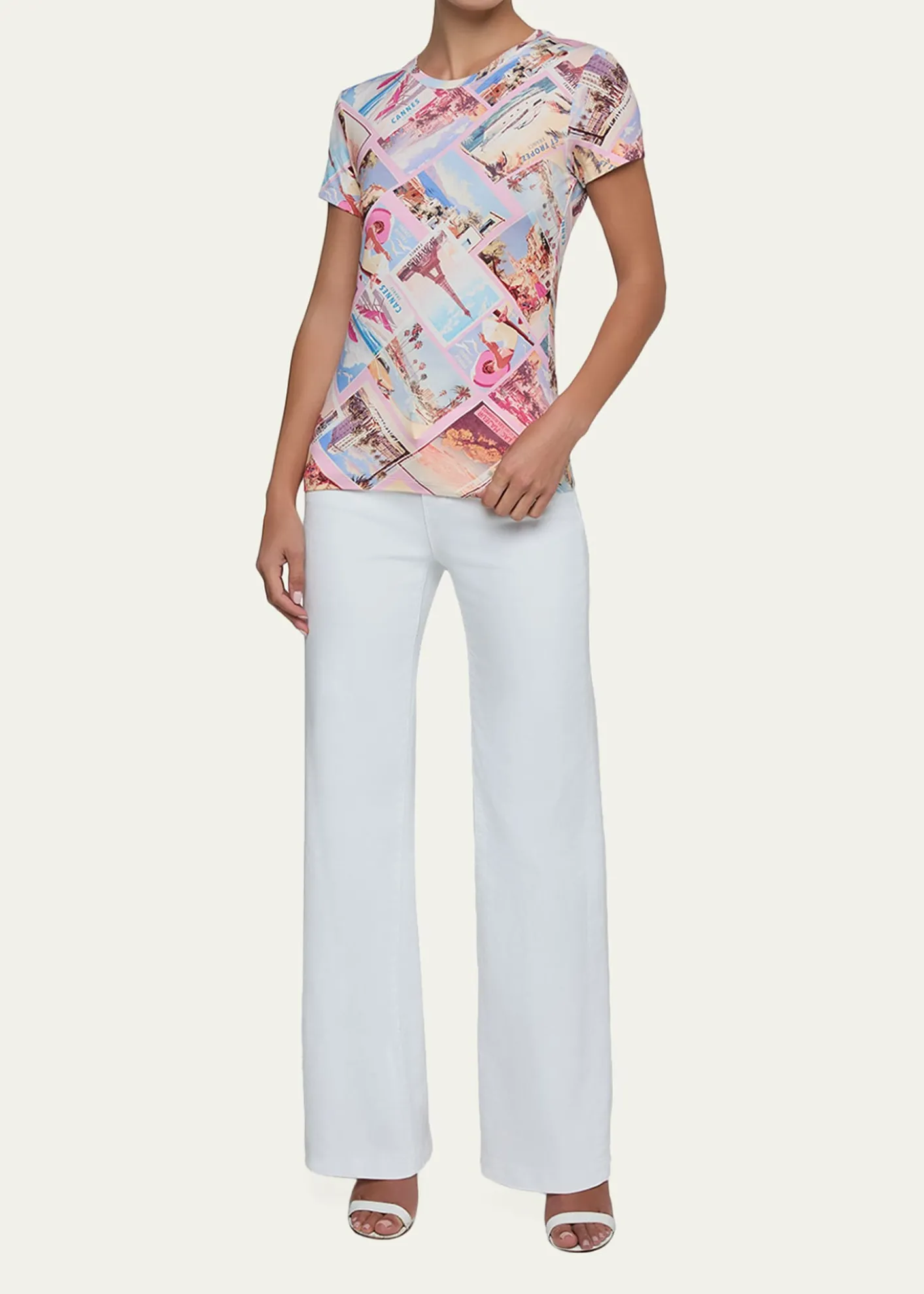 L'AgenceRessi Short-Sleeve Postcard Tee