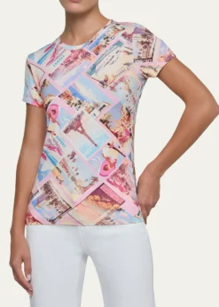 L'AgenceRessi Short-Sleeve Postcard Tee